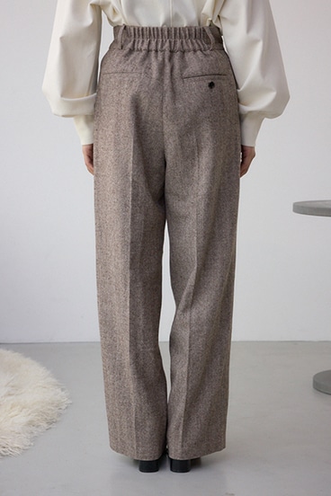 ヘリンボーンワイドパンツ 詳細画像