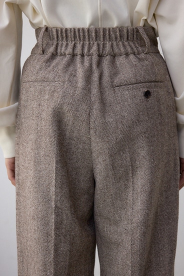 ヘリンボーンワイドパンツ 詳細画像