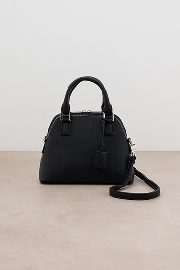 ダブルジッパーハンドバッグ