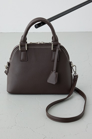 ダブルジッパーハンドバッグ