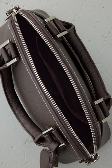 ダブルジッパーハンドバッグ 詳細画像