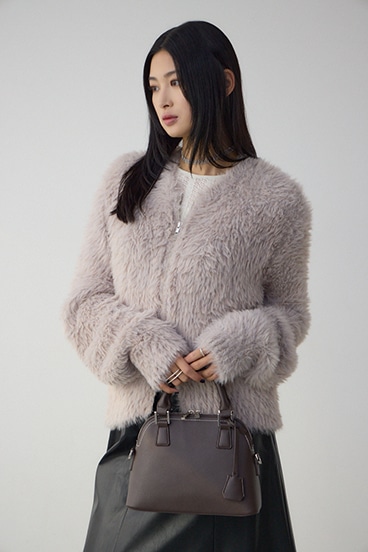 ダブルジッパーハンドバッグ