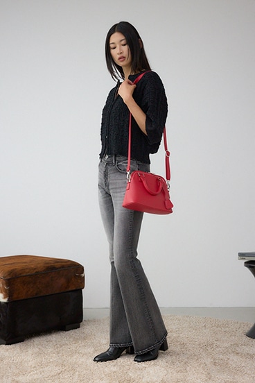 ダブルジッパーハンドバッグ 詳細画像