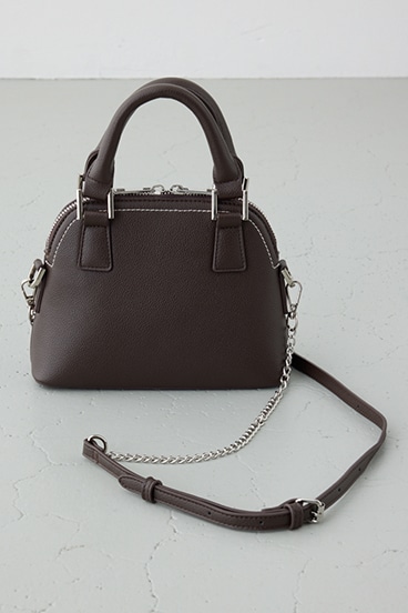 ダブルジッパーミニバッグ