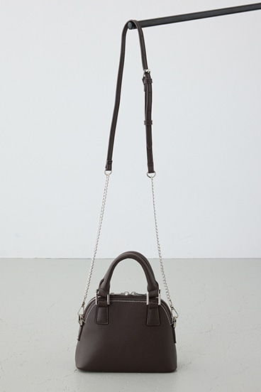 ダブルジッパーミニバッグ