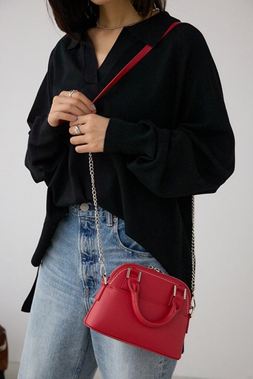 ダブルジッパーミニバッグ