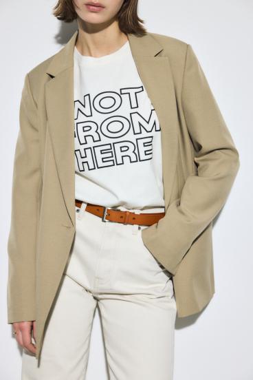 スクエアバックルレザーベルト 詳細画像