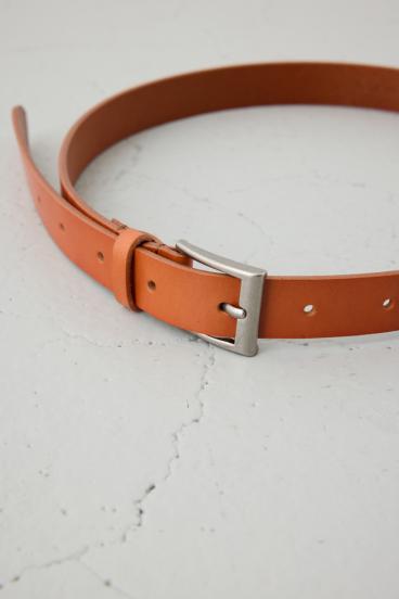 スクエアバックルレザーベルト 詳細画像