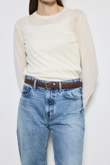 フェイクレザーメッシュベルト