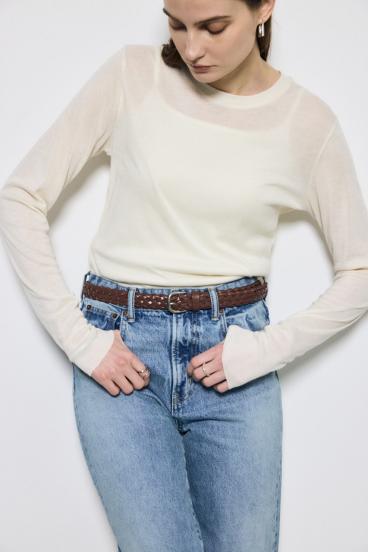 フェイクレザーメッシュベルト 詳細画像