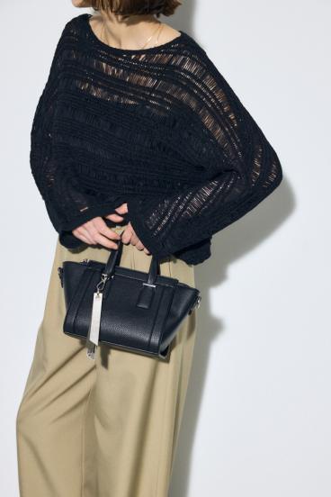 チャームセットトラペイズドバッグ