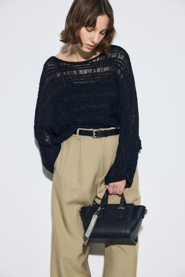 チャームセットトラペイズドバッグ 詳細画像