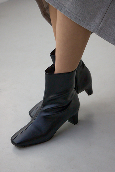 スクエアトゥショートブーツ 詳細画像