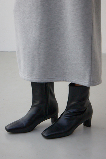 スクエアトゥショートブーツ 詳細画像