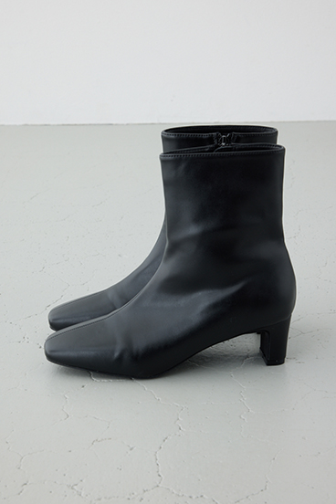 スクエアトゥショートブーツ 詳細画像