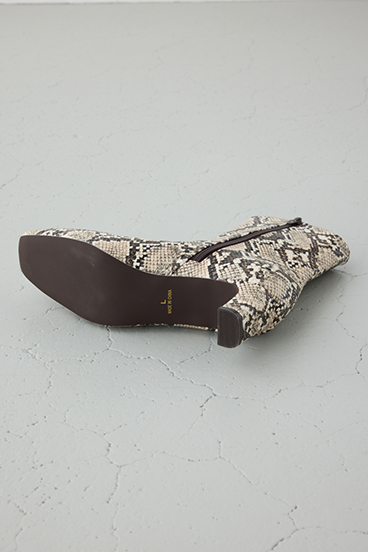 スクエアトゥショートブーツ 詳細画像