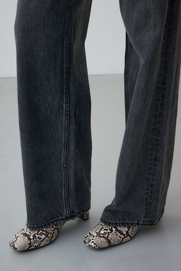 スクエアトゥショートブーツ 詳細画像