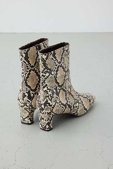 スクエアトゥショートブーツ 詳細画像