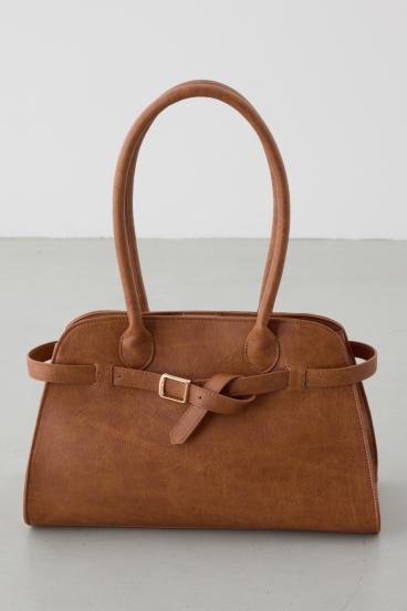 メタルパーツベルトハンドバッグ