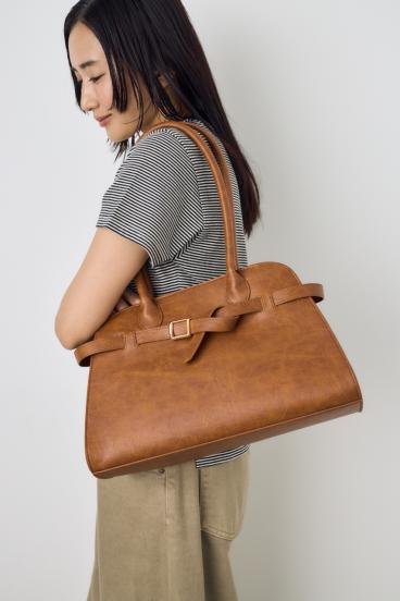 メタルパーツベルトハンドバッグ 詳細画像