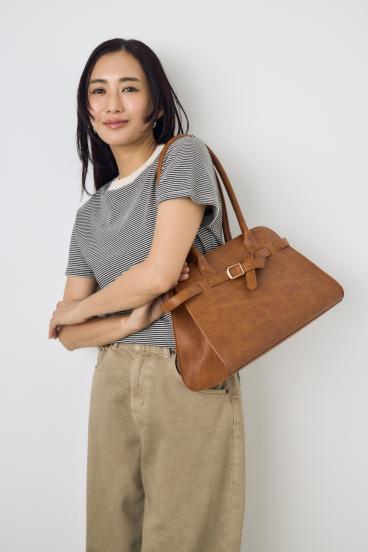 メタルパーツベルトハンドバッグ 詳細画像