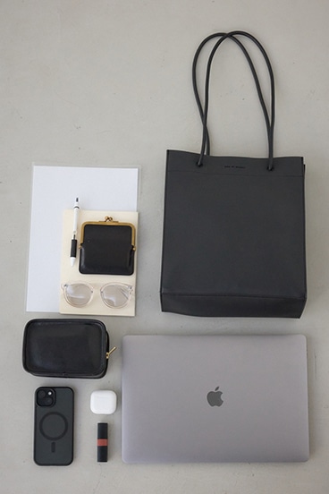 ナローハンドルショッパーバッグ 詳細画像