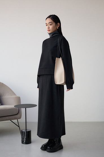 ナローハンドルショッパーバッグ 詳細画像