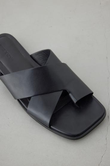 ワイドベルトフラットサンダル 詳細画像