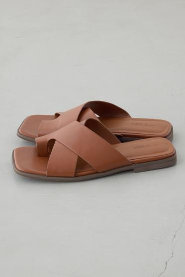 ワイドベルトフラットサンダル 詳細画像