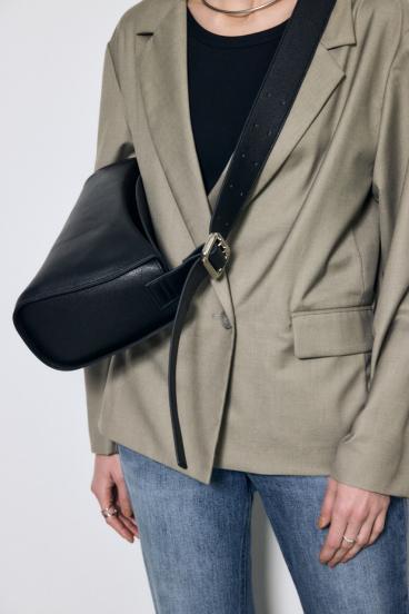 フェイクレザークロスボディバッグ 詳細画像