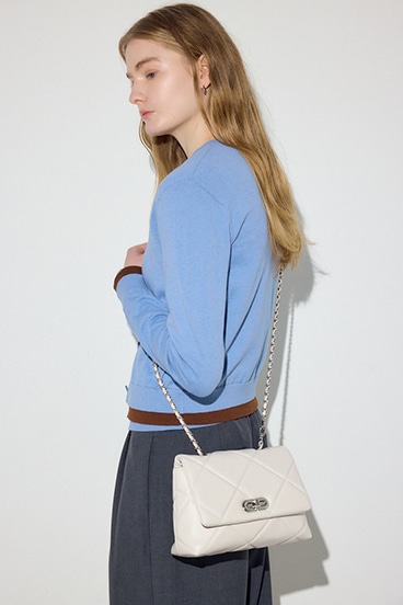 【SS先行アイテム】キルティングデザインフラップバッグ 詳細画像