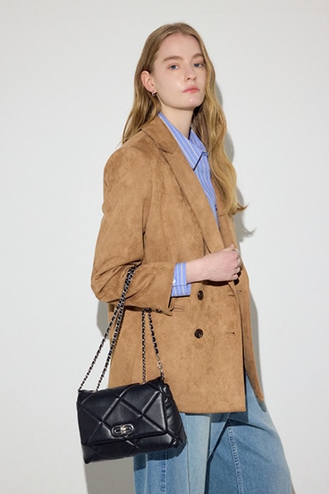 【SS先行アイテム】キルティングデザインフラップバッグ 詳細画像