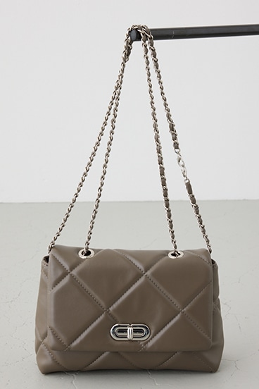 【SS先行アイテム】キルティングデザインフラップバッグ