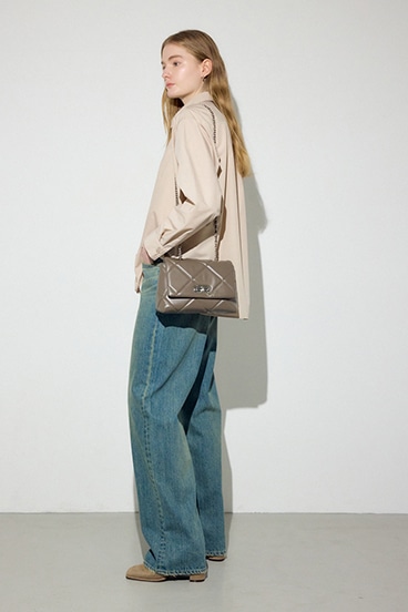 【SS先行アイテム】キルティングデザインフラップバッグ 詳細画像