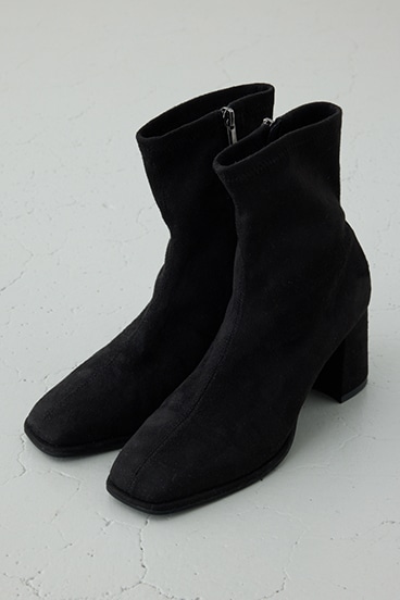 フェイクスエードショートストレッチブーツ