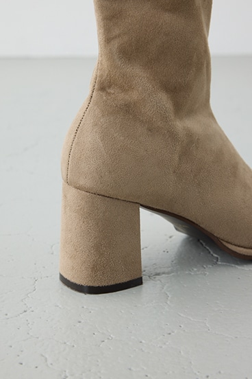 フェイクスエードショートストレッチブーツ 詳細画像