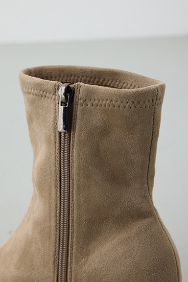 フェイクスエードショートストレッチブーツ 詳細画像