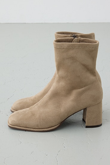 フェイクスエードショートストレッチブーツ 詳細画像