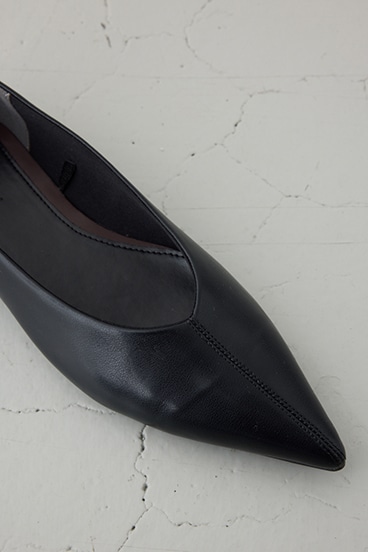 【SS先行アイテム】ソフトインソールローヒールパンプス 詳細画像