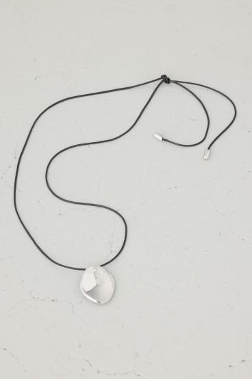 メタルプレートコードネックレス 詳細画像