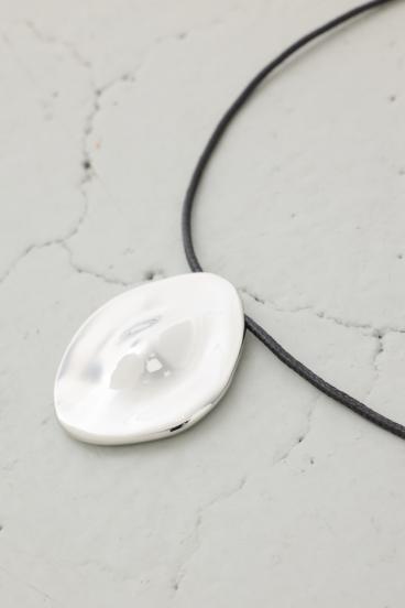 メタルプレートコードネックレス 詳細画像