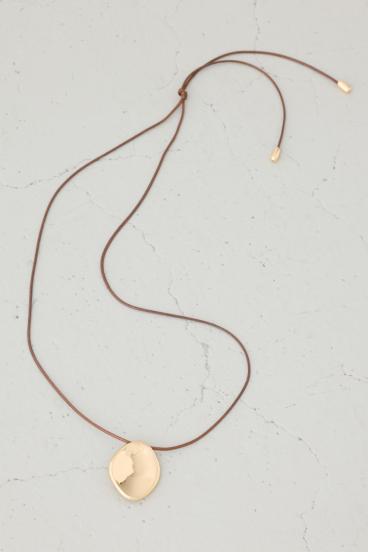 メタルプレートコードネックレス 詳細画像