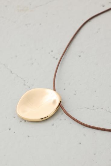 メタルプレートコードネックレス 詳細画像