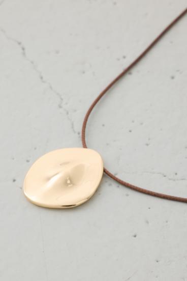 メタルプレートコードネックレス 詳細画像