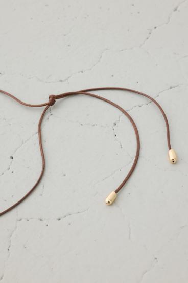 メタルプレートコードネックレス 詳細画像