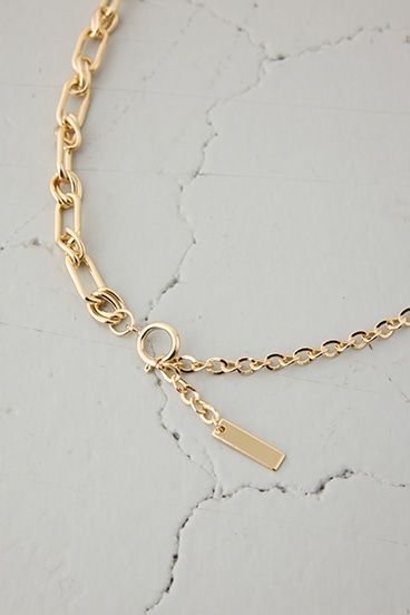 ミックスチェーンネックレス 詳細画像