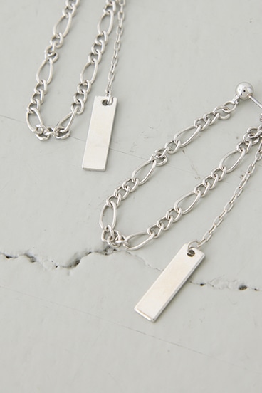 ミックスチェーンスウィングピアス 詳細画像