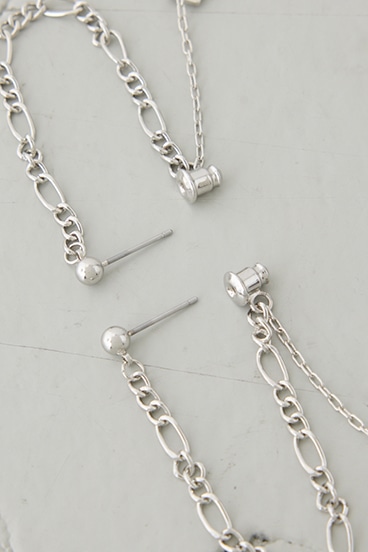 ミックスチェーンスウィングピアス 詳細画像