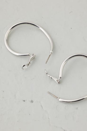 ニュアンスカーブビッグフープピアス 詳細画像