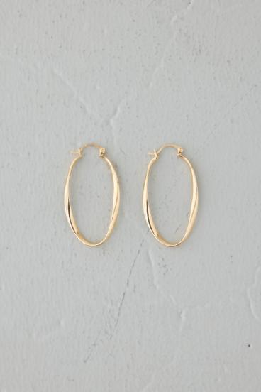 オーバルフープピアス 詳細画像